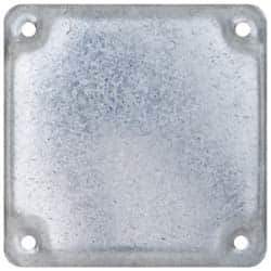Cooper Crouse-Hinds - Electrical Outlet Box Steel Square Surface Cover - Exact Tool & Supply