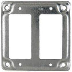 Cooper Crouse-Hinds - Electrical Outlet Box Steel Square Surface Cover - Exact Tool & Supply