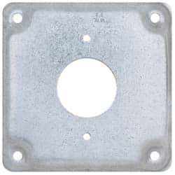 Cooper Crouse-Hinds - Electrical Outlet Box Steel Square Surface Cover - Exact Tool & Supply