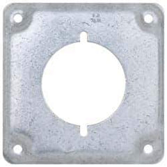 Cooper Crouse-Hinds - Electrical Outlet Box Steel Square Surface Cover - Exact Tool & Supply