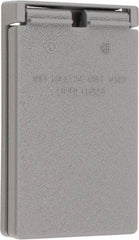 Cooper Crouse-Hinds - Electrical Outlet Box Aluminum Weatherproof Cover - Includes Gasket - Exact Tool & Supply