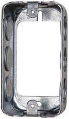 Cooper Crouse-Hinds - 1 Gang, (8) 1/2" Knockouts, Steel Rectangle Wall Box - 4" Overall Height x 2-1/8" Overall Width x 1-1/2" Overall Depth - Exact Tool & Supply