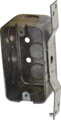 Cooper Crouse-Hinds - 1 Gang, (8) 1/2" Knockouts, Steel Rectangle Wall Box - 4" Overall Height x 2-1/8" Overall Width x 2-1/8" Overall Depth - Exact Tool & Supply