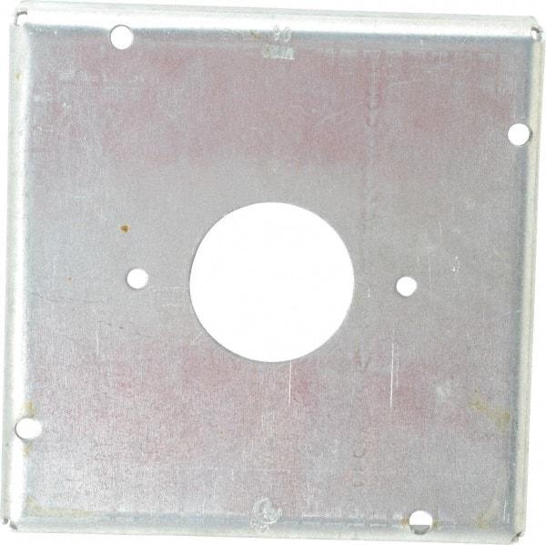 Cooper Crouse-Hinds - Electrical Outlet Box Steel Square Surface Cover - Exact Tool & Supply