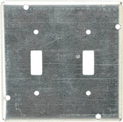 Cooper Crouse-Hinds - Electrical Outlet Box Steel Square Surface Cover - Exact Tool & Supply