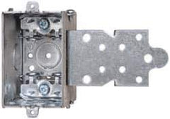 Cooper Crouse-Hinds - 1 Gang, (9) 1/2" Knockouts, Steel Rectangle Switch Box - 3" Overall Height x 2" Overall Width x 2-1/2" Overall Depth - Exact Tool & Supply