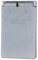Cooper Crouse-Hinds - Electrical Outlet Box Aluminum Weatherproof Cover - Includes Gasket - Exact Tool & Supply