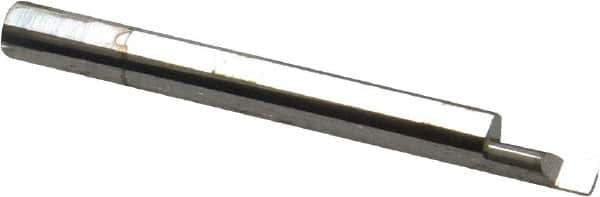 Accupro - 0.35" Cutting Depth, 18 to 56 TPI, 0.18" Diam, Internal Thread, Solid Carbide, Single Point Threading Tool - Bright Finish, 2-1/2" OAL, 1/4" Shank Diam, 0.04" Projection from Edge, 60° Profile Angle - Exact Tool & Supply