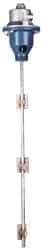 Neptune Mixer - 1/2 Hp, 1,750 RPM, 55 Gallon Mixing Capacity, Drum, TEFC Motor, Electric Mixer - 115/230 Volts, 3-3/4 Inch Prop Diameter, 30 Inch Shaft Length, 316 Stainless Steel - Exact Tool & Supply