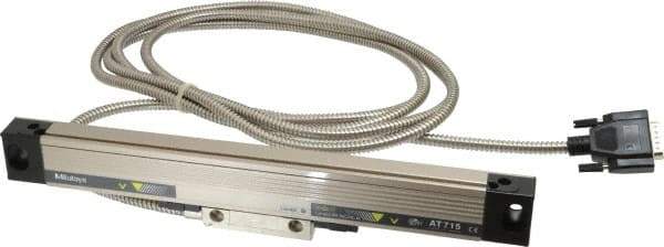 Mitutoyo - 6" Max Measuring Range, 1 µm Resolution, 13" Scale Length, Electromagnetic DRO Linear Scale - 5 µm Accuracy, IP67, 3,500' Cable Length, 0 to 45°C, Series AT715 - Exact Tool & Supply