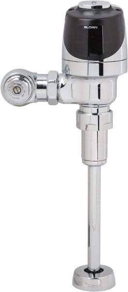 Sloan Valve Co. - 3/4" Spud Coupling, 3/4" Pipe, Urinal Automatic Flush Valve - Handle Opening, 1 Gal per Flush, Plastic Cover, Powered by 4 AA Batteries - Exact Tool & Supply
