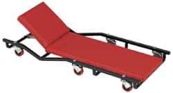 Whiteside - 570 Lb Capacity, 6 Wheel Creeper (with Adjustable Headrest) - Steel, 40" Long x 4.77" Overall Height x 17" Wide - Exact Tool & Supply