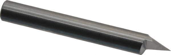 Onsrud - 60° Incl Angle, 1/4" Shank Diam, 2" OAL, 0.005" Cut Diam, Conical Engraving Cutter - 1/2" LOC, 0.005" Tip Diam, 1 Flute, Right Hand Cut, Solid Carbide, Uncoated - Exact Tool & Supply