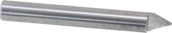 Onsrud - 60° Incl Angle, 1/4" Shank Diam, 2" OAL, 0.04" Cut Diam, Conical Engraving Cutter - 1/2" LOC, 0.04" Tip Diam, 1 Flute, Right Hand Cut, Solid Carbide, Uncoated - Exact Tool & Supply