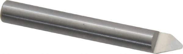 Onsrud - 60° Incl Angle, 1/4" Shank Diam, 2" OAL, 0.06" Cut Diam, Conical Engraving Cutter - 1/2" LOC, 0.06" Tip Diam, 1 Flute, Right Hand Cut, Solid Carbide, Uncoated - Exact Tool & Supply