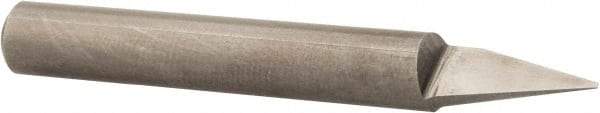 Onsrud - 30° Incl Angle, 1/4" Shank Diam, 2" OAL, 0.03" Cut Diam, Conical Engraving Cutter - 1/2" LOC, 0.03" Tip Diam, 1 Flute, Right Hand Cut, Solid Carbide, Uncoated - Exact Tool & Supply