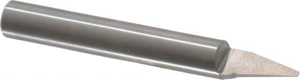 Onsrud - 30° Incl Angle, 1/4" Shank Diam, 1-1/2" OAL, 0.06" Cut Diam, Conical Engraving Cutter - 1/2" LOC, 0.06" Tip Diam, 1 Flute, Right Hand Cut, Solid Carbide, AlTiN Finish - Exact Tool & Supply