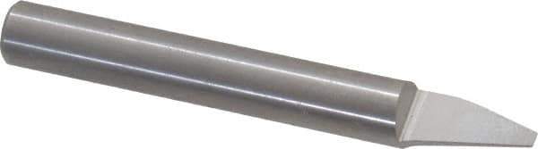 Onsrud - 30° Incl Angle, 1/4" Shank Diam, 1-1/2" OAL, 0.09" Cut Diam, Conical Engraving Cutter - 1/2" LOC, 0.09" Tip Diam, 1 Flute, Right Hand Cut, Solid Carbide, Amorphous Diamond Finish - Exact Tool & Supply
