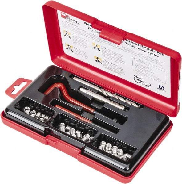 Value Collection - 36 Inserts, M7x1.00, M7x1.00 Metric Coarse, Thread Repair Kit - 10.5mm Insert Length - Exact Tool & Supply
