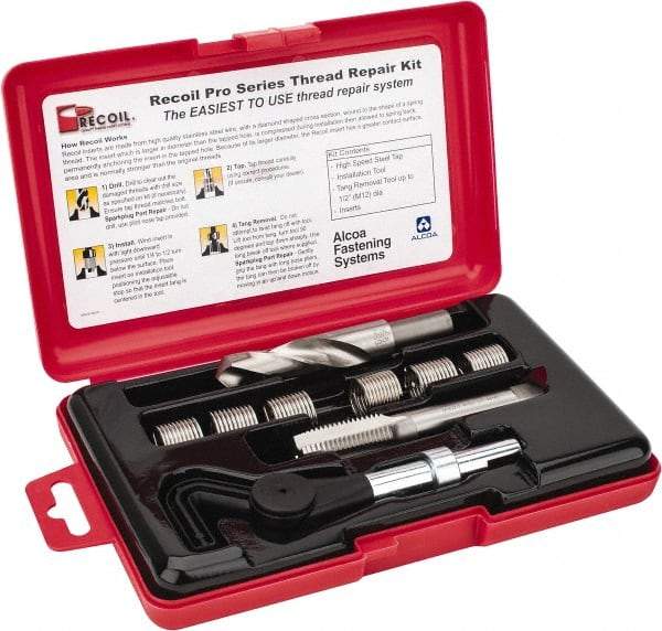 Value Collection - 6 Inserts, M16x2.00, M16x2.00 Metric Coarse, Thread Repair Kit - 24mm Insert Length - Exact Tool & Supply