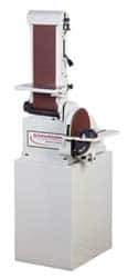 Rockford Machinery - 48 Inch Long x 6 Inch Wide Belt, 10 Inch Diameter, Combination Sanding Machine - 1,650 Ft./min Belt Speed, 1 HP, Single Phase - Exact Tool & Supply