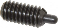 Gibraltar - 5/16-18, 5/8" Thread Length, 3/16" Plunger Projection, Steel Threaded Spring Plunger - Exact Tool & Supply