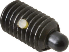 Gibraltar - 1/2-13, 13/16" Thread Length, 1/4" Plunger Projection, Steel Threaded Spring Plunger - 1/4" Max Plunger Diam, 1.7 Lb Init End Force, 8.5 Lb Final End Force - Exact Tool & Supply