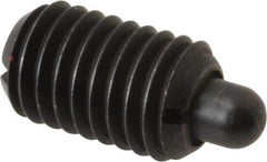 Gibraltar - 1/2-13, 13/16" Thread Length, 1/4" Plunger Projection, Steel Threaded Spring Plunger - 1/4" Max Plunger Diam, 1.7 Lb Init End Force, 8.5 Lb Final End Force - Exact Tool & Supply