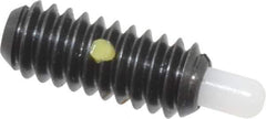Gibraltar - 1/4-20, 5/8" Thread Length, 3/16" Plunger Projection, Steel Threaded Spring Plunger - 0.119" Max Plunger Diam, 0.5 Lb Init End Force, 6 Lb Final End Force - Exact Tool & Supply