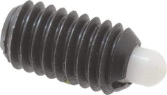 Gibraltar - 3/8-16, 11/16" Thread Length, 3/16" Plunger Projection, Steel Threaded Spring Plunger - 0.186" Max Plunger Diam, 1 Lb Init End Force, 12 Lb Final End Force - Exact Tool & Supply