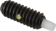 Gibraltar - 1/4-20, 5/8" Thread Length, 3/16" Plunger Projection, Steel Threaded Spring Plunger - 0.119" Max Plunger Diam, 0.3 Lb Init End Force, 3.5 Lb Final End Force - Exact Tool & Supply