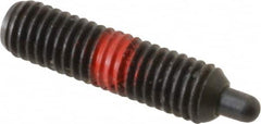 Gibraltar - 5/16-18, 5/8" Thread Length, 3/16" Plunger Projection, Steel Threaded Spring Plunger - Exact Tool & Supply