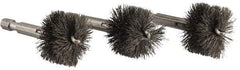 Ridgid - 1 Inch Inside Diameter, 1-3/16 Inch Actual Brush Diameter, Steel, Power Fitting and Cleaning Brush - Exact Tool & Supply