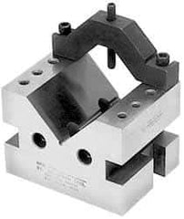 Suburban Tool - 4-3/8" Max Capacity, 90° Angle, Hardened Steel V-Block - 6" Long x 6" Wide x 4" High, Sold as Matched Pair - Exact Tool & Supply