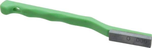 Value Collection - 600 Grit Green Single-Ended Boron Carbide Hand Hone - Super Fine Grade, 5-1/2" OAL, with Cutting Dimensions of 1-9/16" Length x 1/2" Wide x 3/16" High - Exact Tool & Supply