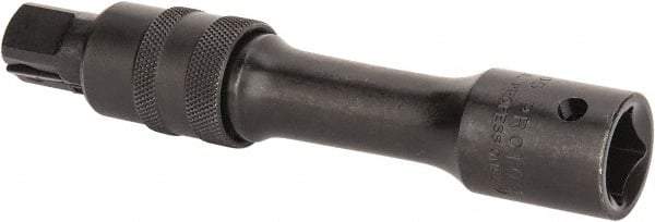 Proto - 1/2" Drive Impact Locking Socket Extension - 5" OAL, Black Oxide Finish - Exact Tool & Supply