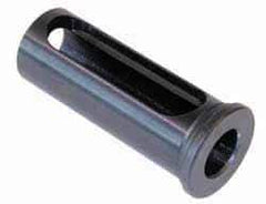Collis Tool - 1-1/4" ID, 1-1/2" OD, 3-3/8" Length Under Head, Type C Lathe Tool Holder Bushing - 3/16" Head Thickness, 3" Slot Length - Exact Tool & Supply