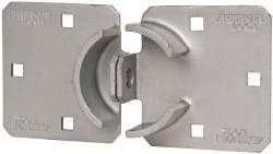 American Lock - 8-1/2" Long x 4-1/2" Wide, Door Hasp - Hardened Steel - Exact Tool & Supply