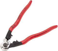 Knipex - 7-1/2" OAL, 1/4" Capacity, Cable Cutter - Ergo Dual Component Handle - Exact Tool & Supply