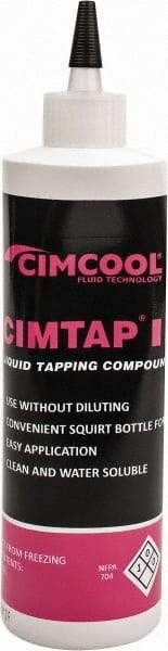 Cimcool - Cimtap II, 16 oz Bottle Tapping Fluid - Water Soluble, For Chip Welding, Tap Breakage, Tap Burning - Exact Tool & Supply