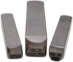 Made in USA - 1/16" Character Size, MASTER Character, Heavy Duty Individual Steel Stamp - Steel - Exact Tool & Supply