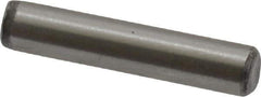 Value Collection - 1/8" Diam x 5/8" Pin Length Grade 8 Alloy Steel Standard Dowel Pin - C 50-58 Hardness, 3,200 Lb Breaking Strength, 1 Beveled & 1 Rounded End - Exact Tool & Supply