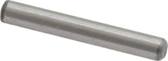 Value Collection - 1/8" Diam x 7/8" Pin Length Grade 8 Alloy Steel Standard Dowel Pin - C 50-58 Hardness, 3,200 Lb Breaking Strength, 1 Beveled & 1 Rounded End - Exact Tool & Supply