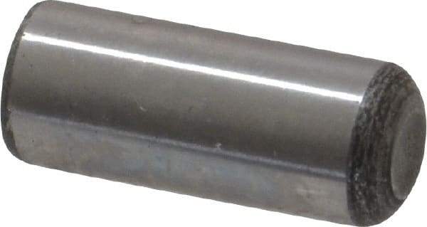 Value Collection - 5/16" Diam x 3/4" Pin Length Grade 8 Alloy Steel Standard Dowel Pin - C 50-58 Hardness, 20,000 Lb Breaking Strength, 1 Beveled & 1 Rounded End - Exact Tool & Supply