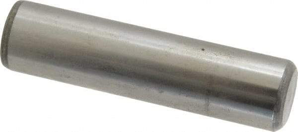 Value Collection - 3/4" Diam x 3" Pin Length Grade 8 Alloy Steel Standard Dowel Pin - C 50-58 Hardness, 114,000 Lb Breaking Strength, 1 Beveled & 1 Rounded End - Exact Tool & Supply