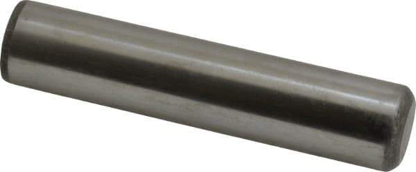 Value Collection - 3/4" Diam x 3-1/2" Pin Length Grade 8 Alloy Steel Standard Dowel Pin - C 50-58 Hardness, 114,000 Lb Breaking Strength, 1 Beveled & 1 Rounded End - Exact Tool & Supply