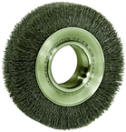 6" Diameter - 2" Arbor Hole - Crimped Steel Wire Straight Wheel - Exact Tool & Supply