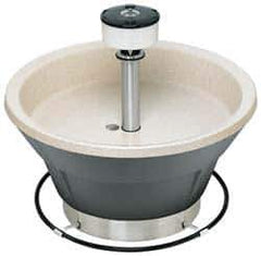 Bradley - Circular, Foot-Controlled, External Drain, 36" Diam, 5 Person Capacity, Bradstone, Wash Fountain - 2 GPM, 9" Bowl Depth, 29-1/4" High - Exact Tool & Supply