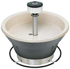 Bradley - Circular, Foot-Controlled, External Drain, 54" Diam, 8 Person Capacity, Bradstone, Wash Fountain - 5 GPM, 9" Bowl Depth, 29-1/4" High - Exact Tool & Supply