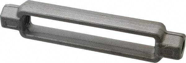 Made in USA - 5,200 Lb Load Limit, 3/4" Thread Diam, 6" Take Up, Steel Turnbuckle Body Turnbuckle - 8-1/8" Body Length, 1-1/16" Neck Length, 16" Closed Length - Exact Tool & Supply